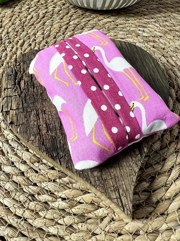 Taschentuchtasche rosa Flamingo