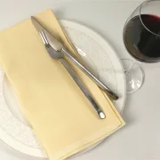 Farbige Servietten aus 100% Baumwolle mit umlaufender Atlaskante