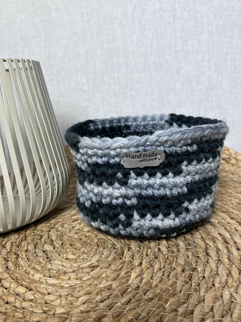 Gehäkeltes Körbchen Rund